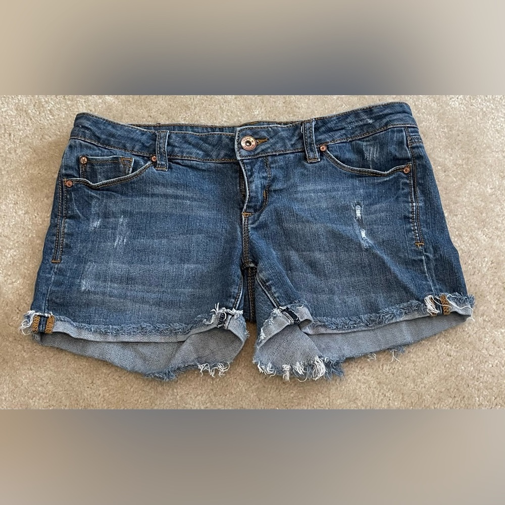 Garage - Distressed Blue Jean Short - Size 5